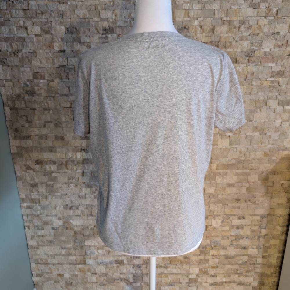 Tommy Hilfiger Sport Short Sleeve Grey Logo Tee Shirt Modern Prep Casual Size M image 7